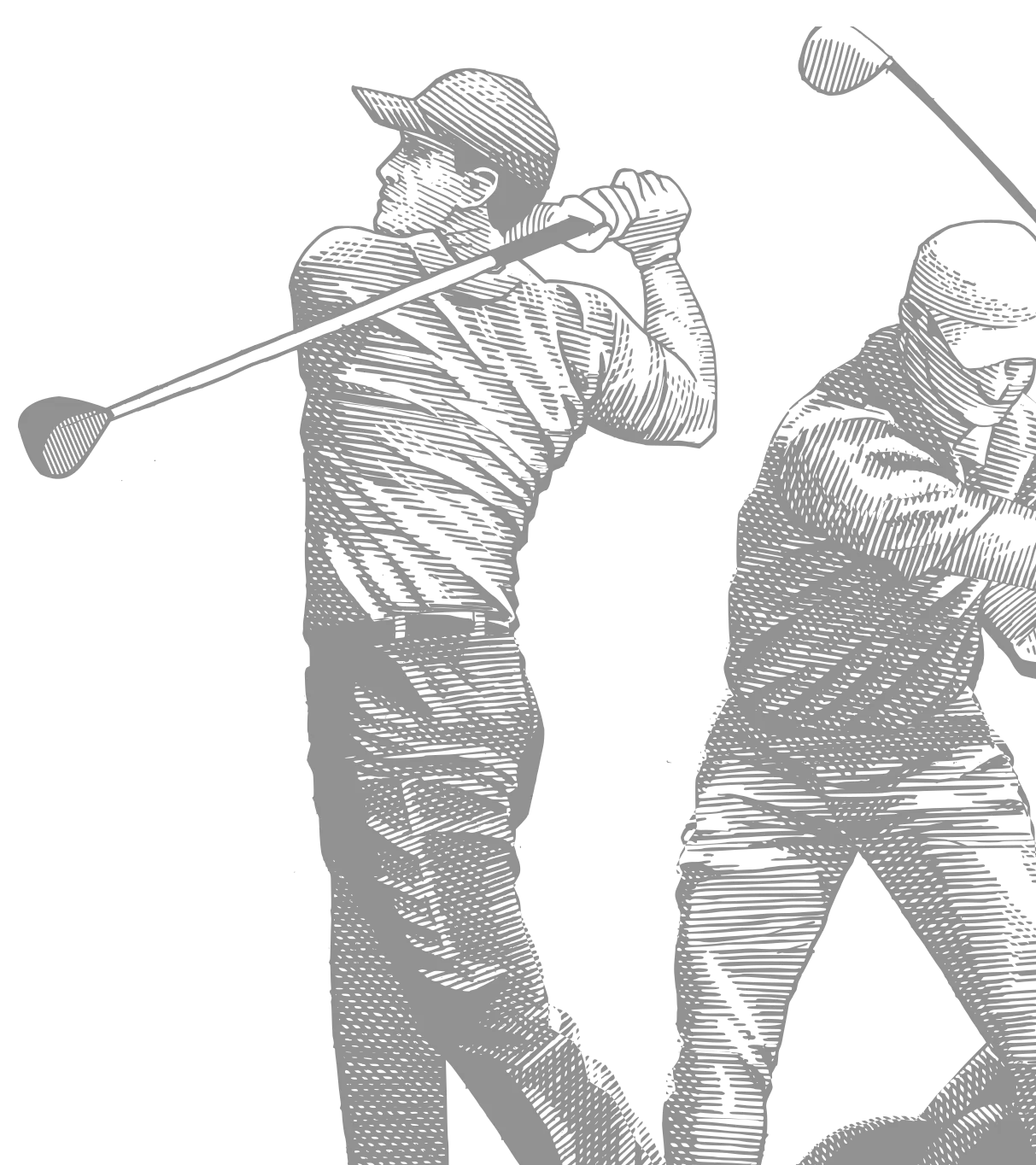Golfers Illustration Mobile